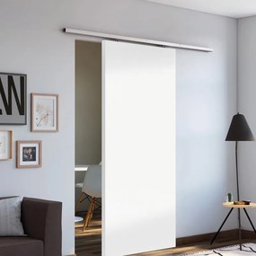 Porta scorrevole Pearl in mdf bianco, L 92.5 x H 211.5 cm, con binario Belem Reversibile