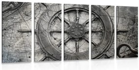 Quadri 5 pezzi – Timone da marinaio