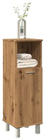Armadietto Bagno Artigianale 30x30x95 Cm İn Legno Multistrato /