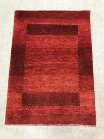 Loribaft Tappeto 80 x 110 Rosso (Iran) Annodato A Mano
