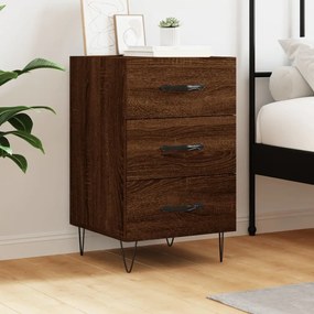 Comodino Rovere Marrone 40x40x66 Cm İn Legno Multistrato /