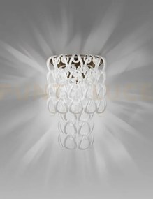 Giogali applique a parete bianco e bronzo opaco 1 luce attacco e14