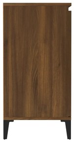 Credenza rovere marrone 60x35x70 cm in legno ingegnerizzato