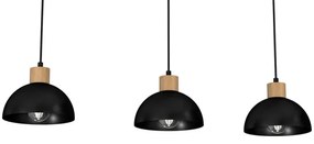 Lampadario su filo ERIK 3xE27/60W/230V beige/nero