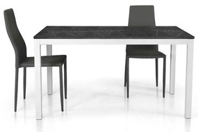 FLICK - tavolo effetto marmo allungabile 120 x 80