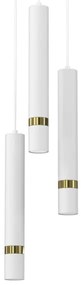 Lampadario a sospensione con filo JOKER 3xGU10/8W/230V bianco/oro