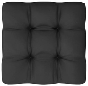 Set divani da giardino 7 pz con cuscini massello di pino nero