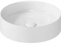 Lavabo tondo da appoggio diam38cm serie Smart-B di Ceramica Galassia - Bianco lucido