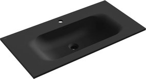 Mexen Vela lavabo da incasso 91 x 46,5 cm, nero opaco - 25239071