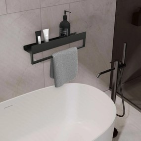 Mensola da bagno SF01 45cm black matt