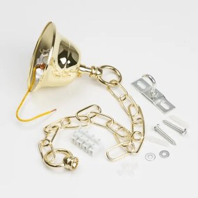 Brilagi - LED Lampadario di cristallo a sospensione con catena MOZART 5xE14/40W/230V oro