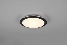 Plafoniera umberto led ip44 d.29cm bordo nero 680310132