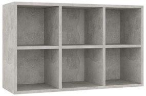 Libreria/Credenza Grigio Cemento 66x30x98 cm Legno Multistrato