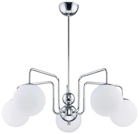 Jupiter 1701 - Lampadario a sospensione con supporto rigido GOJA 5xE14/40W/230V