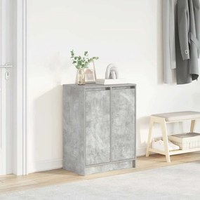 Scarpiera Grigio Cemento 57x34x76 Cm İn Legno Multistrato /