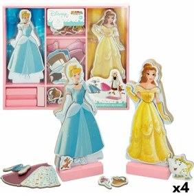 Personaggi Princesses Disney 45 Pezzi 4 Unità 9 x 20,5 x 1,2 cm