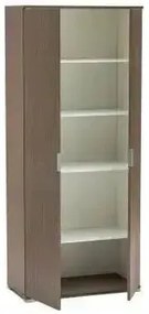 Armadio a Due Ante 180 Rovere Grigio cm 75x38x174