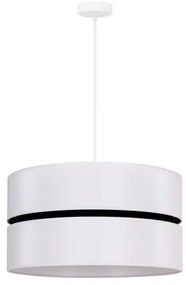 Duolla - Lampadario a sospensione con filo DUO 1xE27/15W/230V diametro 40 cm bianco/nero