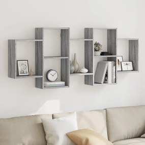 Mensola A Muro Grigio Sonoma 159x18x65 Cm İn Truciolato /