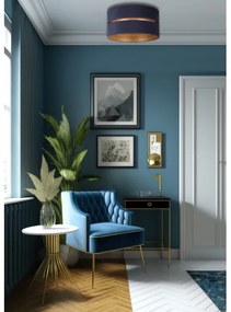 Duolla - Plafoniera DUO 1xE27/15W/230V diametro 40 cm blu/oro