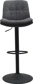 Sgabello da bar grigio scuro con altezza regolabile Colville - Unique Furniture