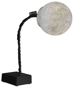 In-es.artdesign -  Micro T. Luna - Lume di design  - Lampada da tavolo di design. Braccio flessibile e diffusore in nebulite.