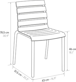 ALGORAND - sedia di design moderno in polipropilene