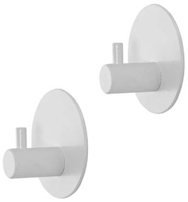 Appendini portasciugamani in acciaio bianco opaco Metal