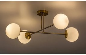 Rabalux 71082 - Lampadario a sospensione con supporto rigido KIARA 4xE27/35W/230V oro