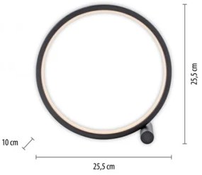 JUST LIGHT. 15395-18 - Lampada da tavolo LED MINI RITUS LED/10,5W/230V nero