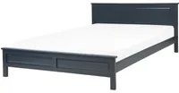 Letto in Legno di Pino Blu con Rete a Doghe 160 x 200 cm stile scandinavo