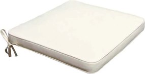 Cuscino Real Seduta 39x39x4 cm in Poliestere Ecrù...