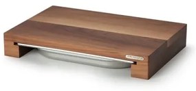 Continenta C4210 - Tagliere da cucina con ciotola in noce 39 x 27 cm