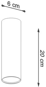 Sollux SL.0997 - Faretto LAGOS 1xGU10/10W/230V 20 cm bianco