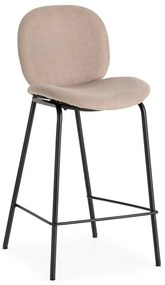 Sgabelli da bar beige in set di 2 (altezza seduta 65 cm) Cori - Marckeric