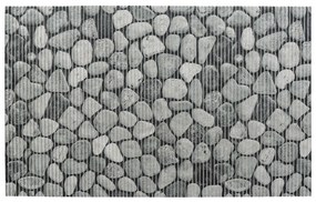 Tappetino da bagno in plastica grigio 50x80 cm Sassi - Wenko