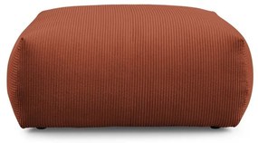 Poggiapiedi color mattone con rivestimento in velluto a coste Voltaire – Bobochic Paris