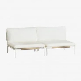 Divano Da Giardino Modulare In 2 Pezzi Rubly Beige A Mandorla - Sklum