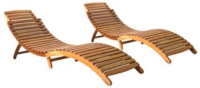 Lettini Prendisole 2 Pz İn Legno Massello Dacacia /