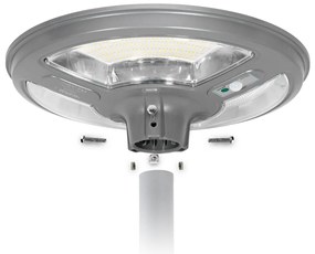 Lampione LED Solare 5000 lumen IP65 CCT e Sensore di movimento opzionale Colore Bianco Variabile CCT