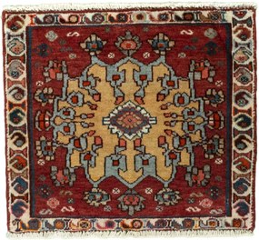 Shiraz Tappeto persiano 50 x 50 Rosso (Iran) Annodato A Mano
