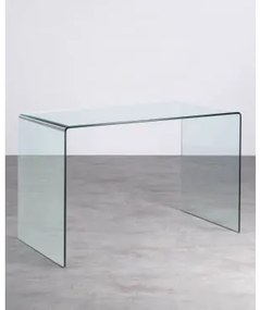 Consolle in Cristallo Temperato (120x60 cm) Frigo Vetro trasparente - The Masie