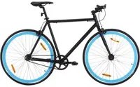 Bicicletta a Scatto Fisso Nera e Blu 700c 51 cm 92258