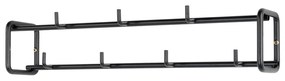 Appendiabiti da parete in metallo nero Clint - Spinder Design