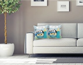 Federa da bambini 43x43 cm Boy Owl - Mila Home