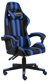 Sedia Da Gaming Nero E Blu İn Similpelle /