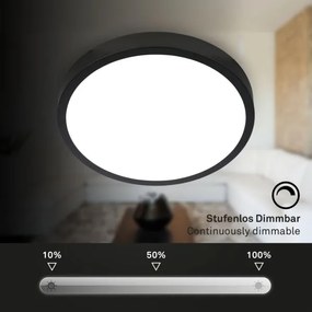 Briloner 3709-015 - Plafoniera dimmerabile RGBW LED/22W/230V nero + +TC