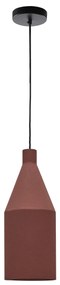 Kave Home - Lampada da soffitto Peralta in metallo verniciato color terracotta Ã˜ 15 cm