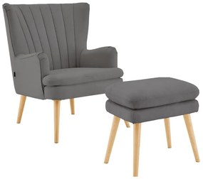 Poltrona grigia Zenia - Støraa