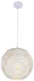 Lampadario a sospensione con filo EUPHORIA 1xE27/40W/230V bianco